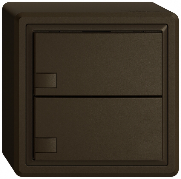 Pulsante KNX RGB AP EDIZIO.liv SNAPFIX® sensore temp.s.LED 2× com.1T ma 