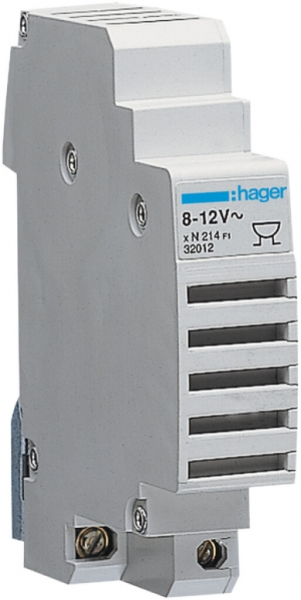 Vibreur INC Hager 230V AC 0.03A 78dB matière synthétique gris clair IP20 