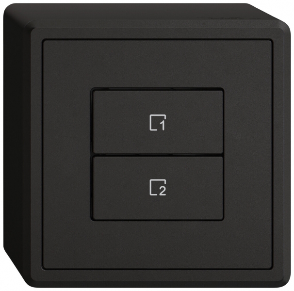 Poussoir scènes AP EDIZIO.liv Wiser SNAPFIX® 2 scènes 2 touches WLAN no 