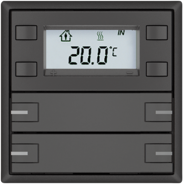 RTH-Taster EDIZIO.liv SNAPFIX® m.RGB-LED 4×Taste 1-Tbed.dgu 