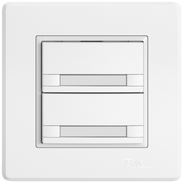 Pulsante KNX RGB INC EDIZIO.liv SNAPFIX® sensore temp.s.LED targ.2× com.2T bi 