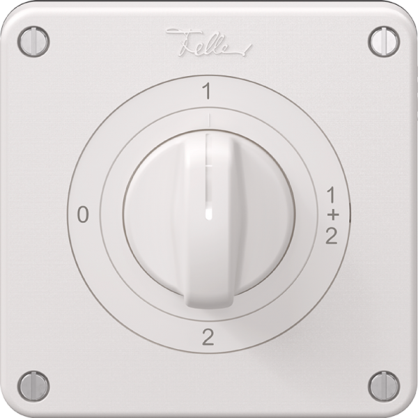 Interrupteur rotatif NEVO N.CO 1/1 L, avec manette, KS, 0-1-1+2-2, blanc 