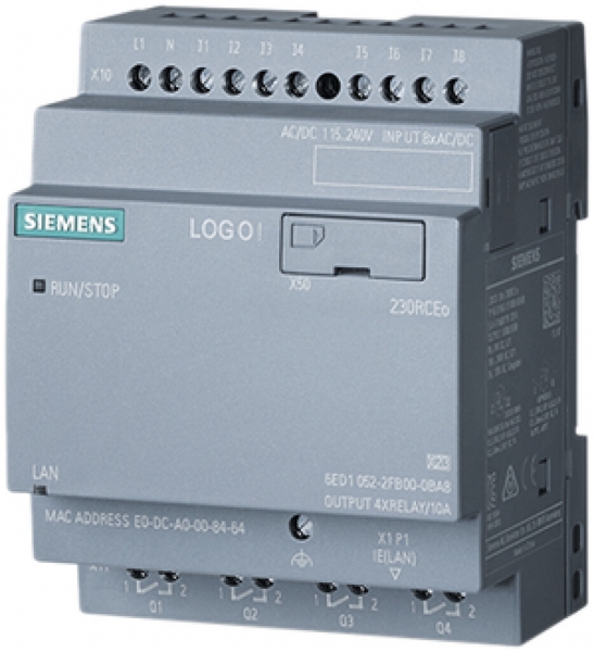 Modulo logico PLC Siemens LOGO! 8.4 230RCEO, 8ED/4UD 