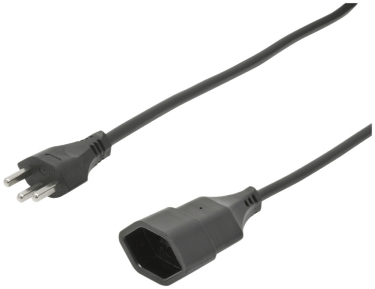 Rallonge Td T23/T23 2m 3×1.5mm² noir 