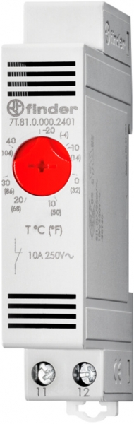 Thermostat AMD Finder 7T.81, 1O 10A/250V, -20…60°C, 1UM 