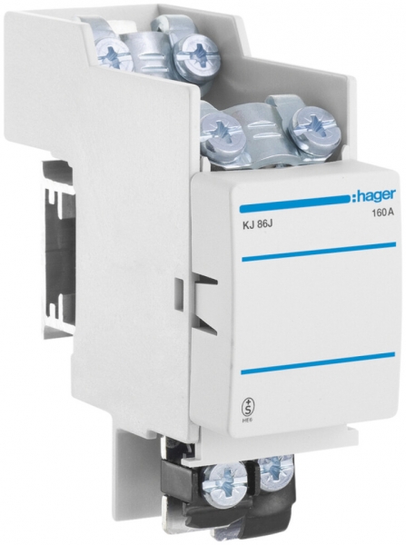 Elemento di alimentazione Hager DIN00 160A L1-N 44/51mm SN in basso 