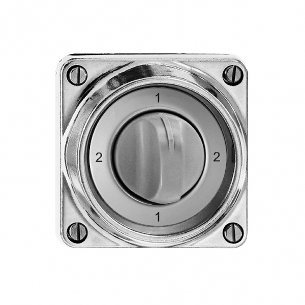 Interrupteur rotatif INC mouillé 3/1L Al poli à billes, avec manette 