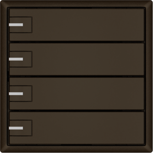 Pulsante universale EDIZIO.liv UNI SNAPFIX® 5…48V c.LED blu 4× com.1T ma 