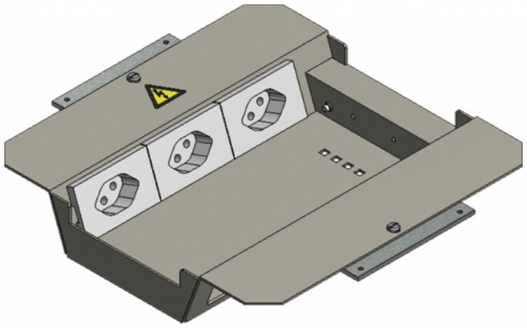 Kit di montaggio BAK SB 2×3 FLF orizzontale bianco 
