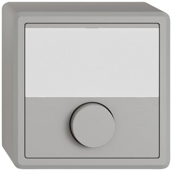 Tasto a pulsante di suoneria AP EDIZIO.liv SNAPFIX® 6A 250V targhetta nome grc 