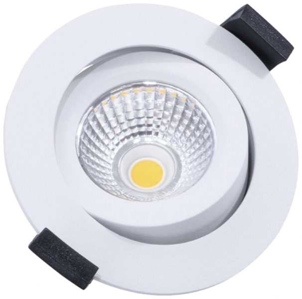 Downlight LED DOTLUX CIRCLEminidim 6W 580lm 3000K IP44 38° REG Ø85mm bianco 