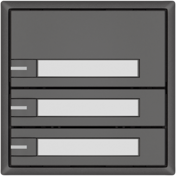 KNX-Taster RGB EDIZIO.liv SNAPFIX® Temperaturfüh.RGB-LED Pap.3×T 1-Tbed.dgu 