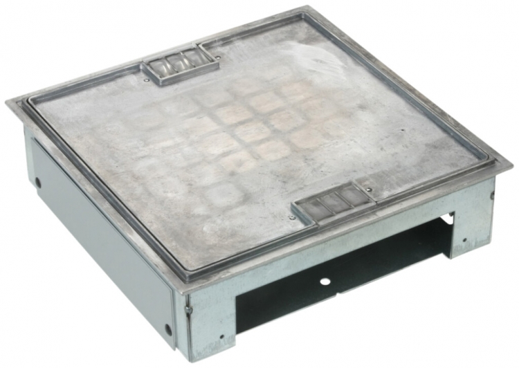 Boîte de raccordement h=82…110mm pour canal de sol noyée 50×200 