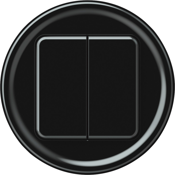 Pulsante KNX origin 2×tasti nero 