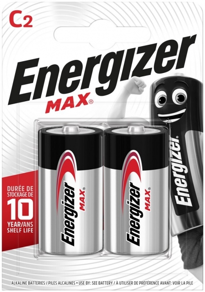 Batterie Alkali Energizer Max C LR14 1.5V Blister à 2 Stück 