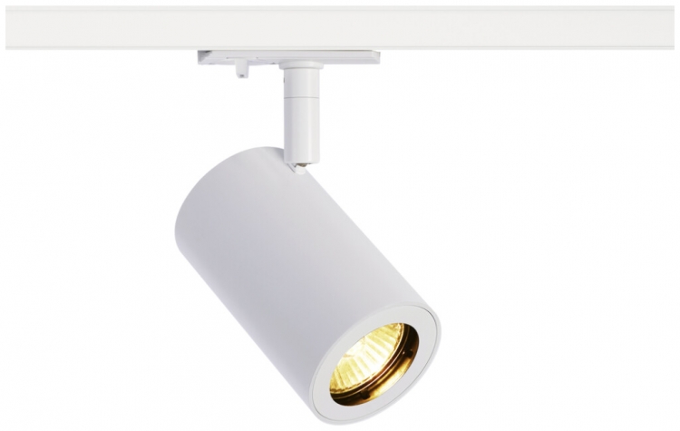 Proiettore SLV ENOLA B TRACK GU10 50W adattatore 1-fase Ø67mm bianco 