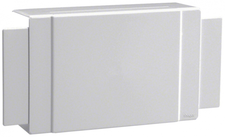 Raccord T Hager tehalit.FB 130×60mm gris IP30 