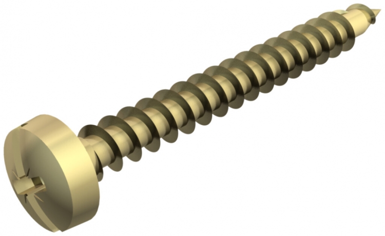Vis à bois à tête ronde spéciale Bettermann 3.5×50mm zingué 