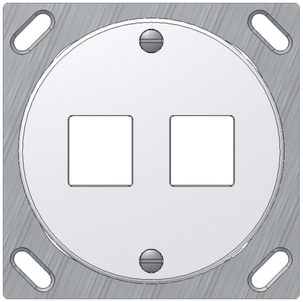EB-Montageset Keystone Dätwyler weiss 2×, Standard, gerade 