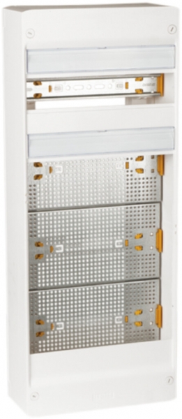 Armadio di distribuzione AP media Legrand 4-file, 13 UM bianco 
