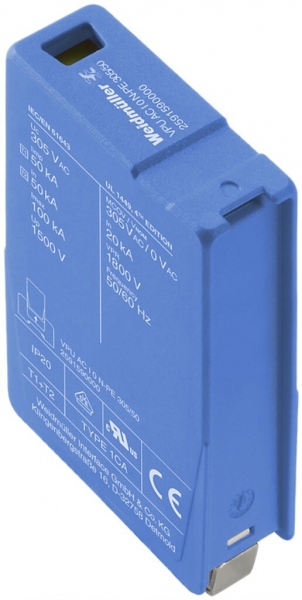 Scaricatore di ricambio Weidmüller VPU AC I 0 N-PE 305/50 