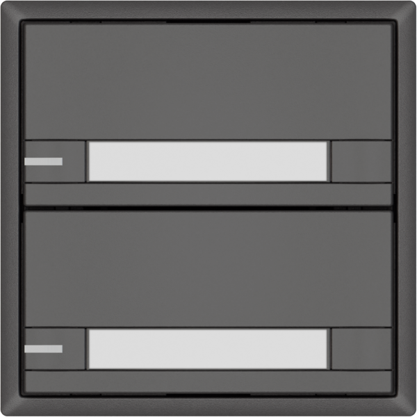 Poussoir universel EDIZIO.liv UNI SNAPFIX® a.LED RGB 2× comm.2T étiqu.grf 