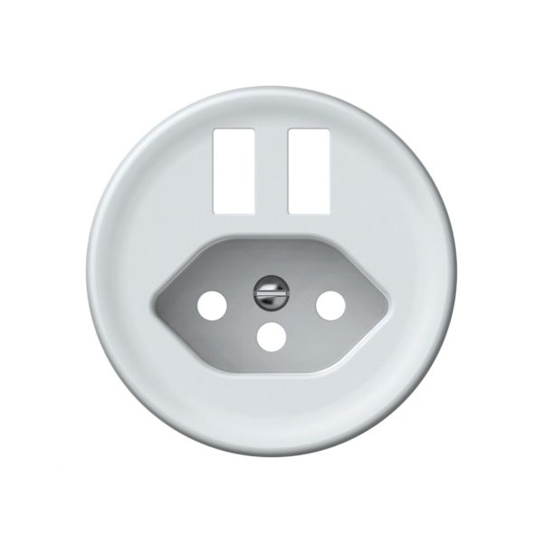 Kit frontale origin 2×presa di carica USB con presa tipo 13 bianco 