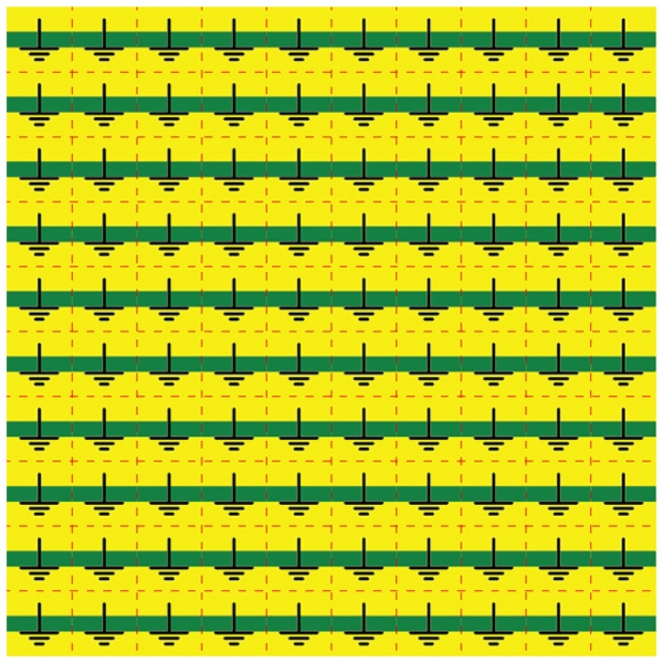 Autocollant d'avertissement Mise à la terre 6×6mm auto-adhésif jn/ve 100 pièces 