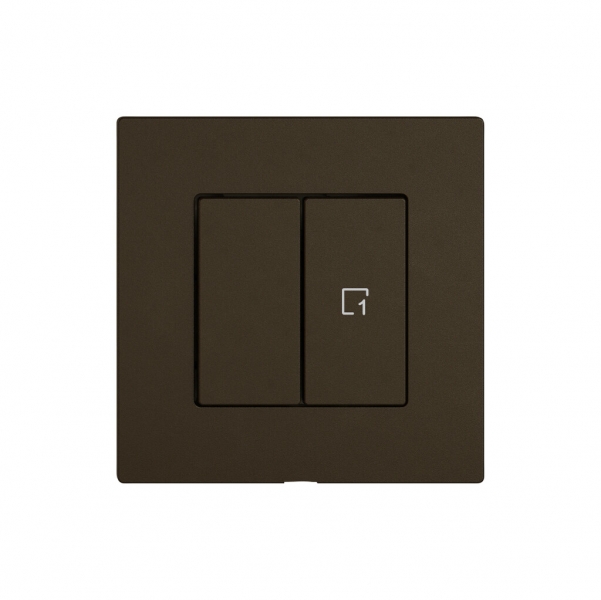 Bedienaufsatz zu Druckschalter EDIZIO.liv Wiser SNAPFIX® 1K Szene WLAN 2T br 