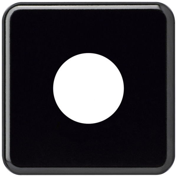 Abdeckplatte basico II 43mm schwarz 