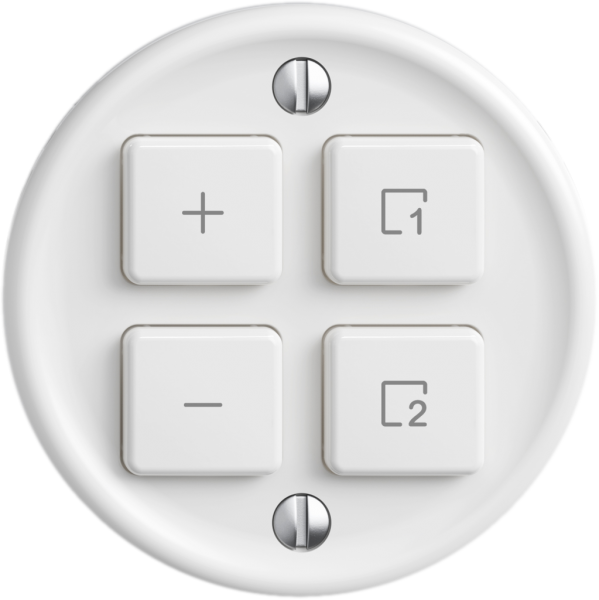 Nebenstelle Dimmer STANDARDdue Wiser SNAPFIX® 1 Szene 4 Tasten ws 
