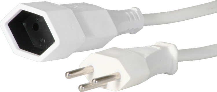 Prolunga T12/T13 5m Td 3×1mm² bianco 