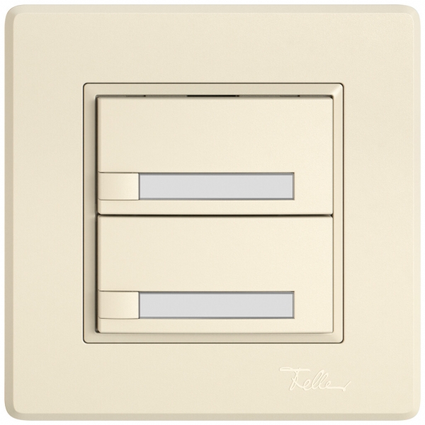 Pulsante KNX RGB INC EDIZIO.liv SNAPFIX® sensore temp.s.LED targ.2× com.1T cr 