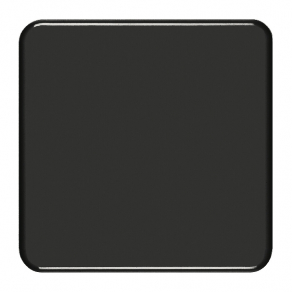 Plaque de recouvrement 2×2 sans alésage noir 