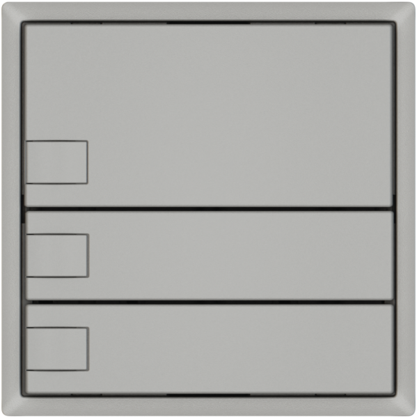 Pulsante KNX RGB EDIZIO.liv SNAPFIX® sensore temp.s.LED 3× com.1T grc 