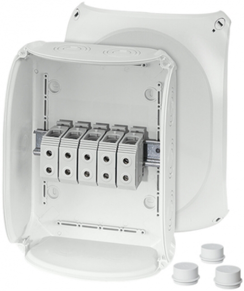 Boîte de dérivation AP Hensel DK 3535 G, 5×35mm², gris 