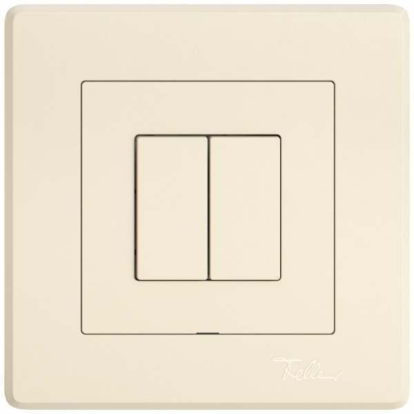 Interruttore a pulsante INC EDIZIO.liv Wiser SNAPFIX® 2 canali 2 tasti WLAN cr 