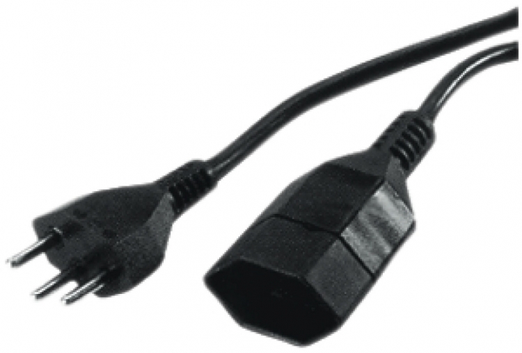 Câble de rallonge ELBRO PVC 10A 230V 3×1mm² type 12/type 13 3m noir 