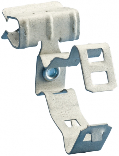 Crampon Caddy H-MSM pour tube Ø 30…35mm rebord 8…14mm, acier à ressort ARMOUR 