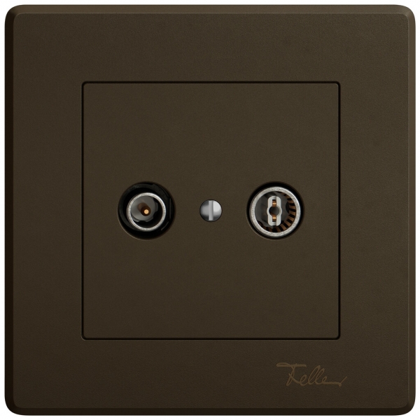 Prise antenne ENC TV-R EDIZIO.liv SNAPFIX® prise de passage 4dB br 