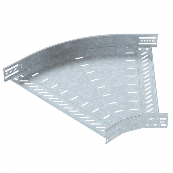 Coude BET RB 45° 60×500mm acier galvanisé à chaud 