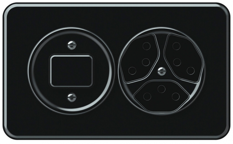 Combinaison ENC origin sch 3/1L + 3×T13 148×88mm noir 