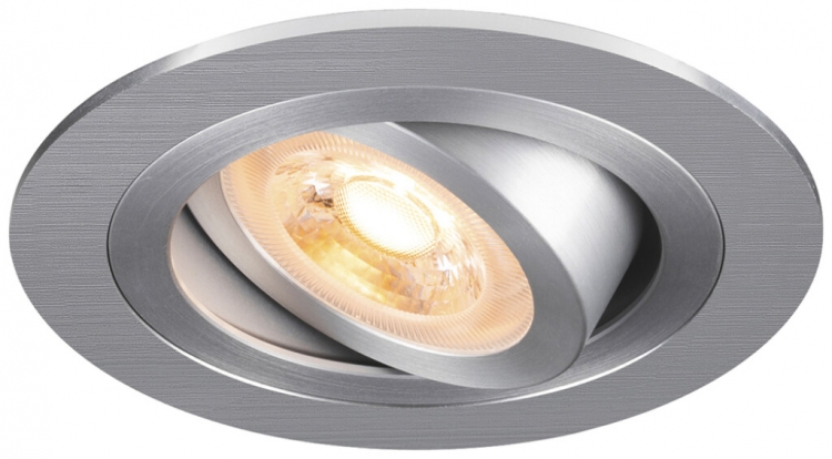 Downlight LED SLV NEW TRIA 75 GU10 1×10W Ø93mm argento 