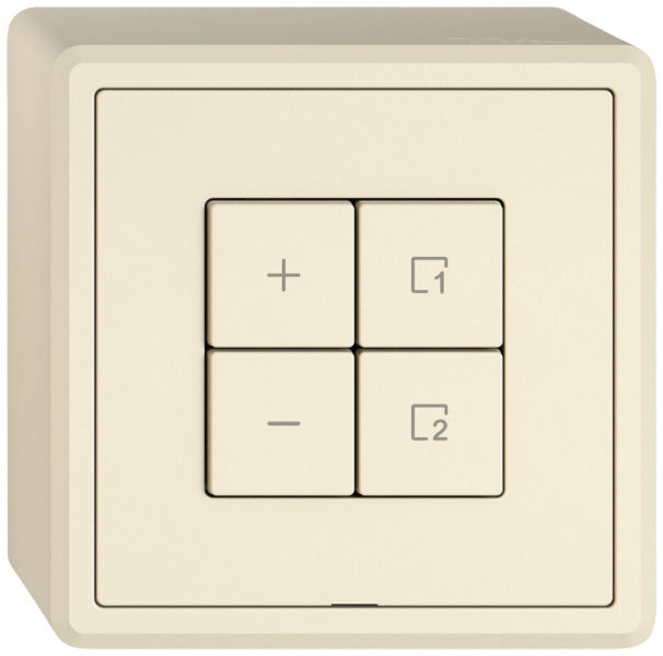 Station secondaire variateur AP EDIZIO.liv Wiser SNAPFIX® 1 scène 4 touches cr 