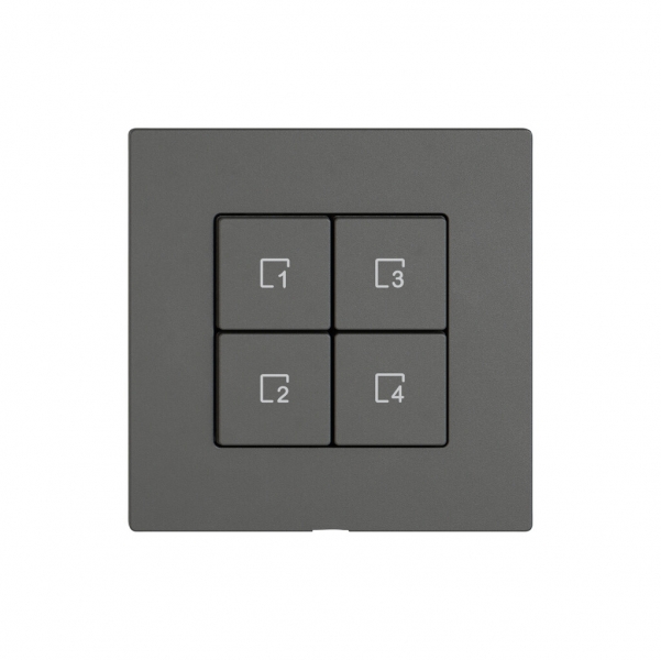 Comando per pulsante scene EDIZIO.liv Wiser SNAPFIX® 4 scene WLAN 4T grs 
