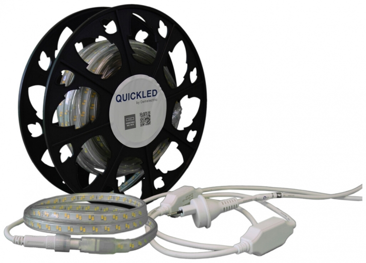 LED-Lichtband QUICKLED 240N IP65 240V 15W-1500lm/m 4000K 10m Bobine zweiseitig 
