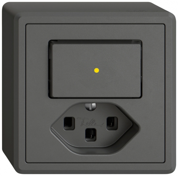 Combinazione AP EDIZIO.liv SNAPFIX® ARK+T23 illuminazione frontale gi grs 