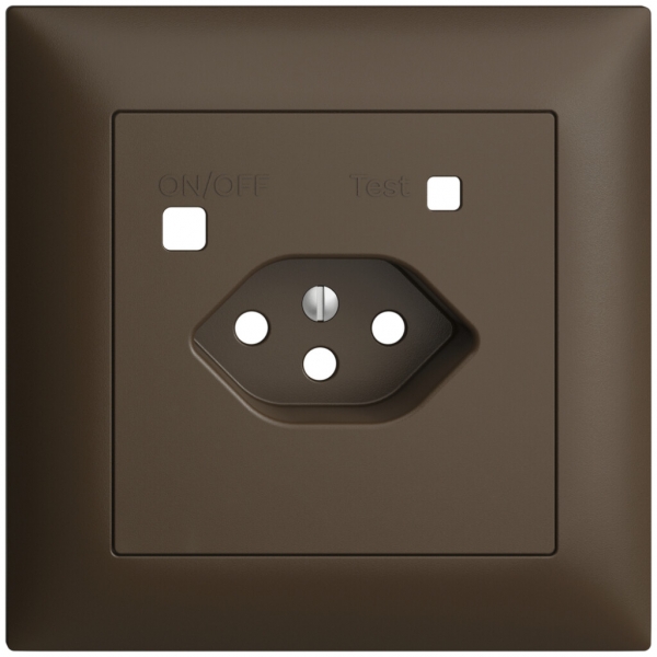 Kit frontal EDIZIOdue pour prise FI FMI, T13, coffee 