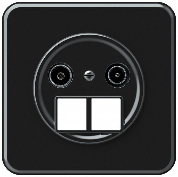 Presa multimedia INC TV-R origin cassetta passante 11dB 2.7dB nero 