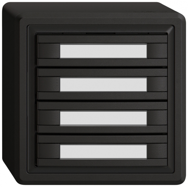 AP-KNX-Taster RGB EDIZIO.liv SNAPFIX® Temperaturfüh.o.LED Pap.8×T 1-Tbed.sz 